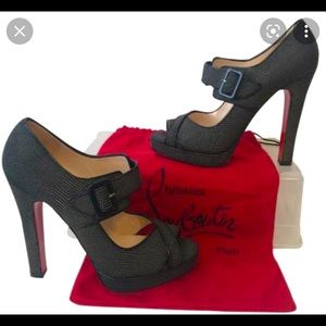Christian Louboutin Mary Jane style. Must like wearing high heels